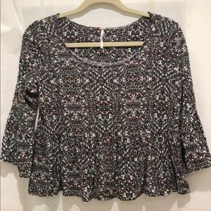 Free People women’s flower design blouse